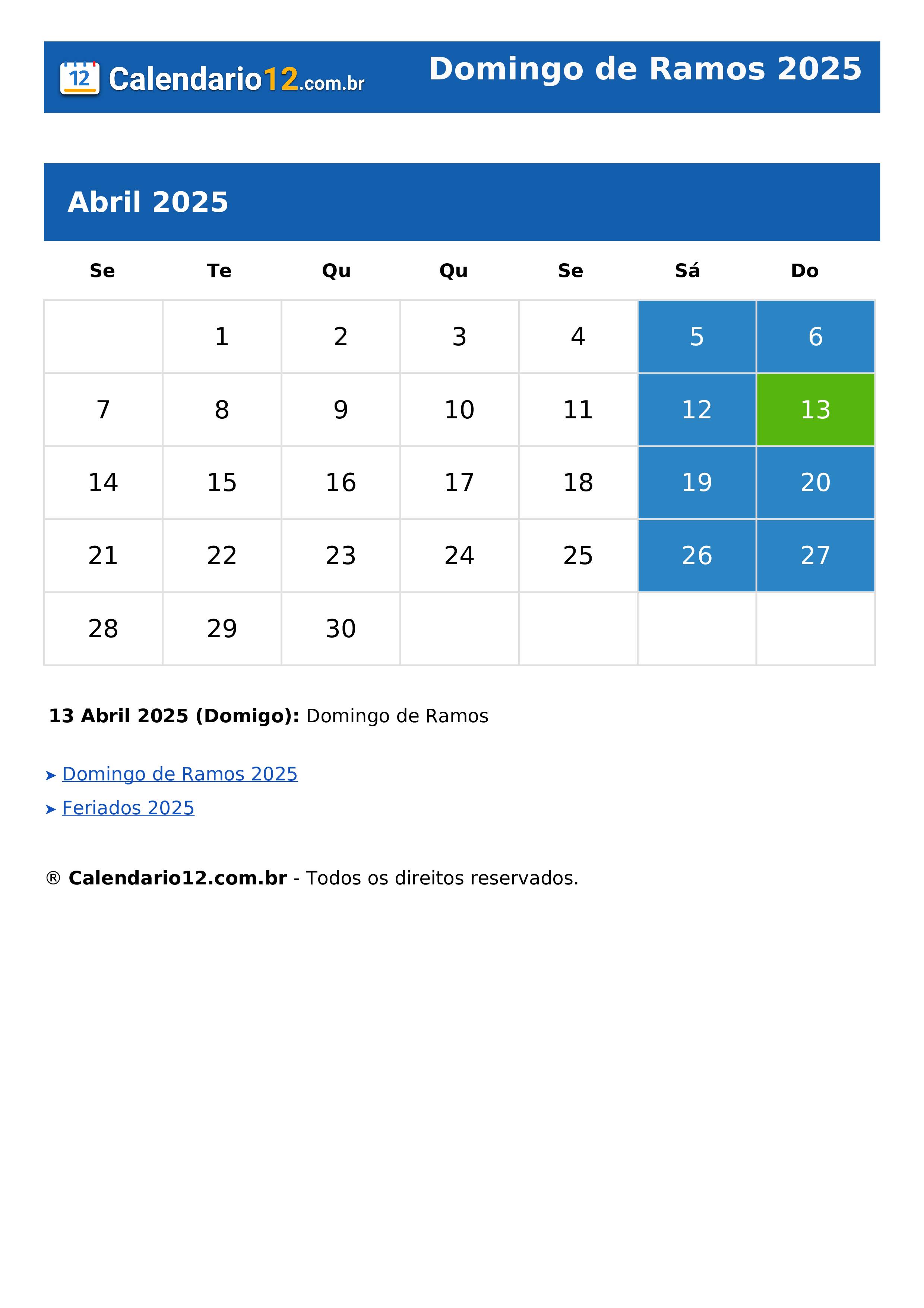 Domingo de Ramos 2025